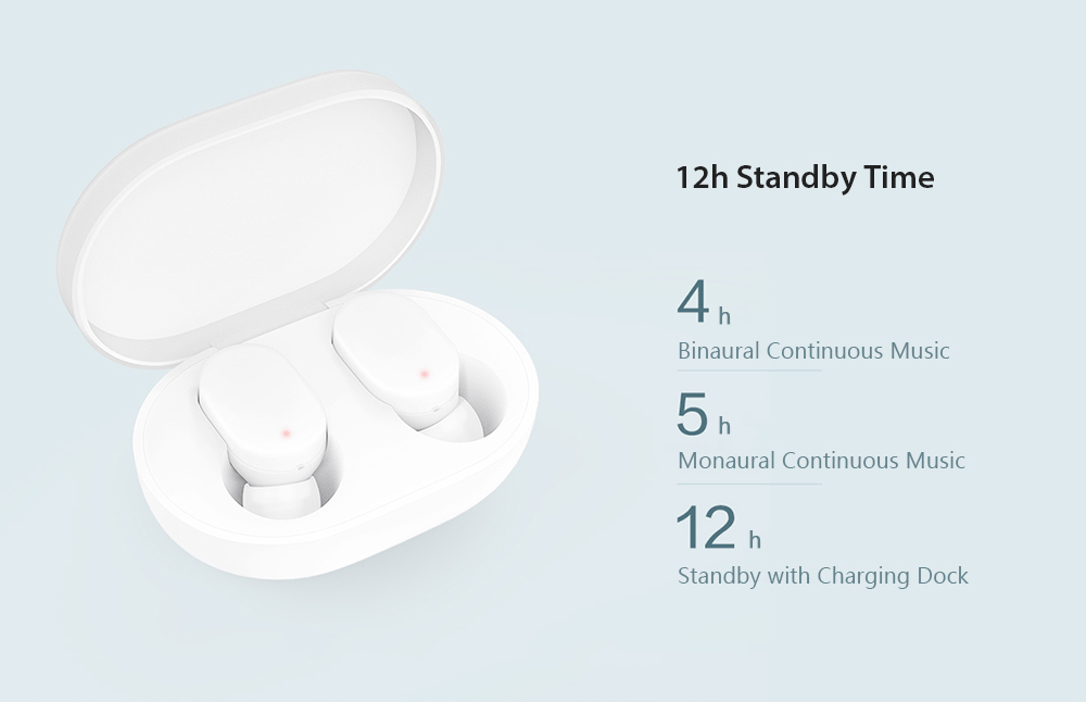 Xiaomi Mi AirDots TWS Bluetooth Earphones Wireless In-ear Earbuds with Mic and Charging Dock Youth Version