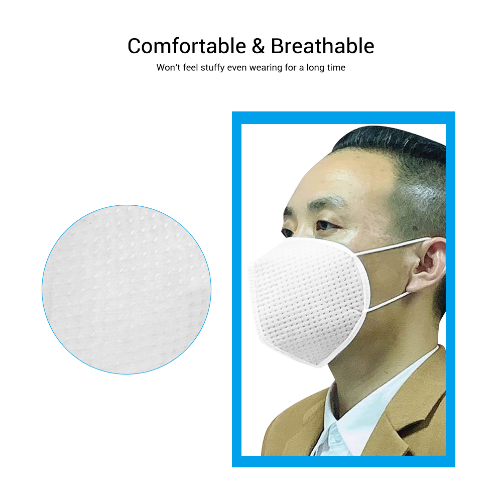 10PCS High-closed Dustproof KN95 Masks Elastic Earloop 4-layer Protection for Spit Splash PM2.5 Fog