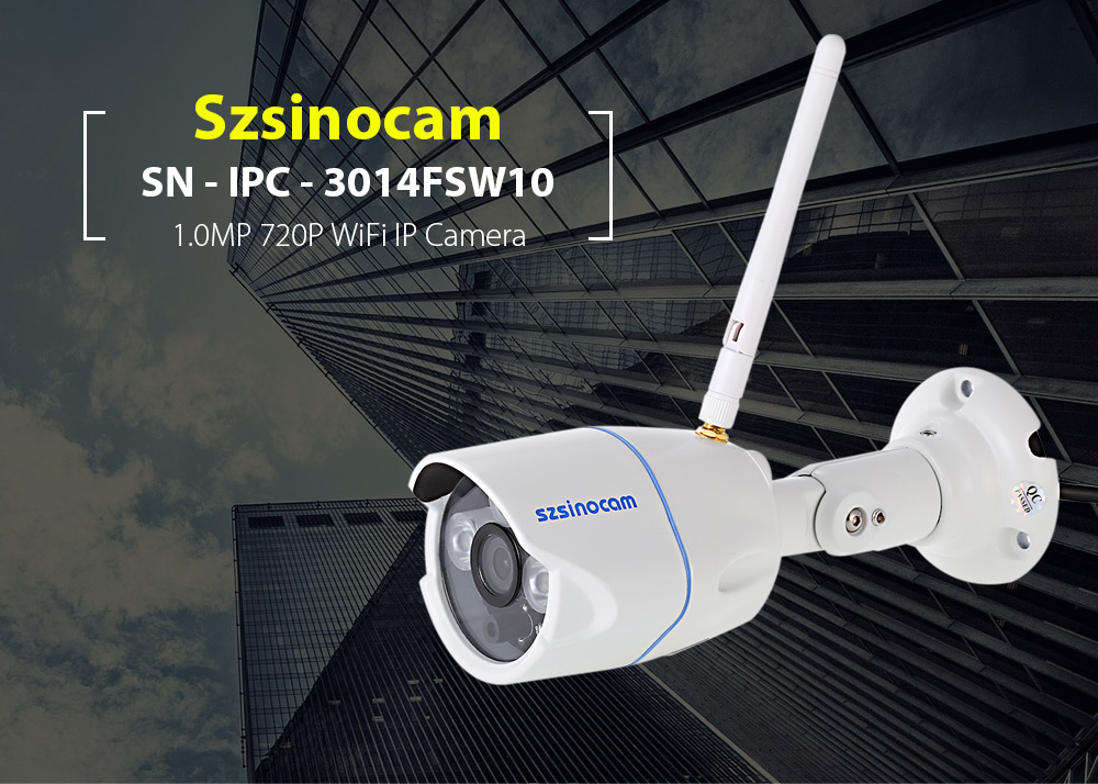 Szsinocam SN - IPC - 3014FSW10 Alarm IP Camera Night Vision 1.0 Mega Pixel 720P