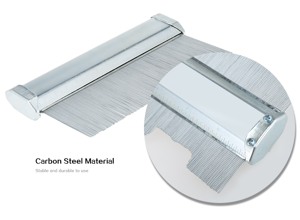 150mm Carbon Steel Profile Contour Gauge Deep Decorating Tiling Laminate Tiles General Tool
