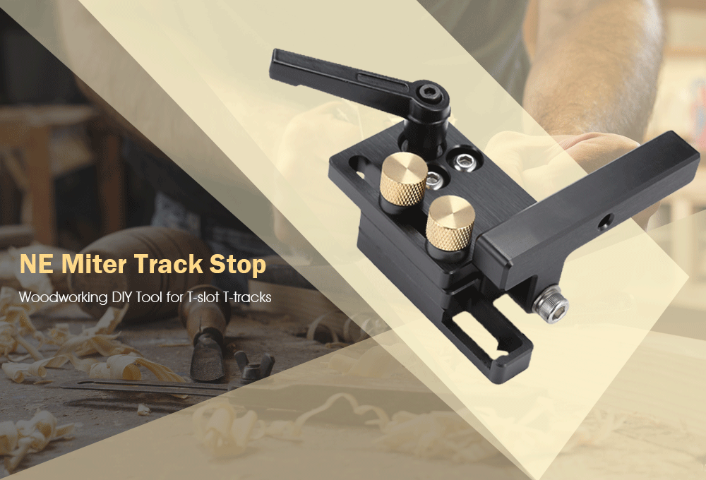 NE Miter Track Stop Woodworking DIY Tool for T-slot T-tracks