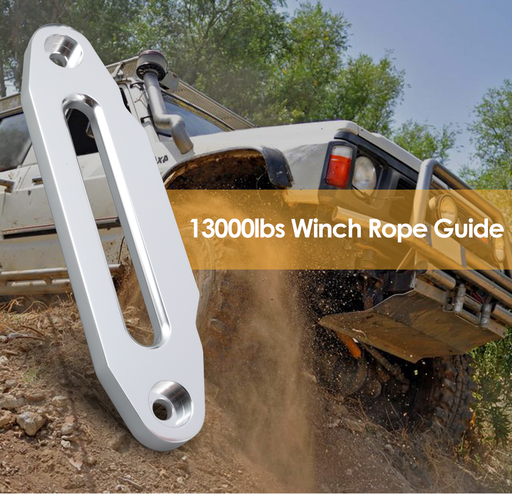 13000lbs Winch Rope Guide Hawse Aluminum Fairlead for Off-road 4WD